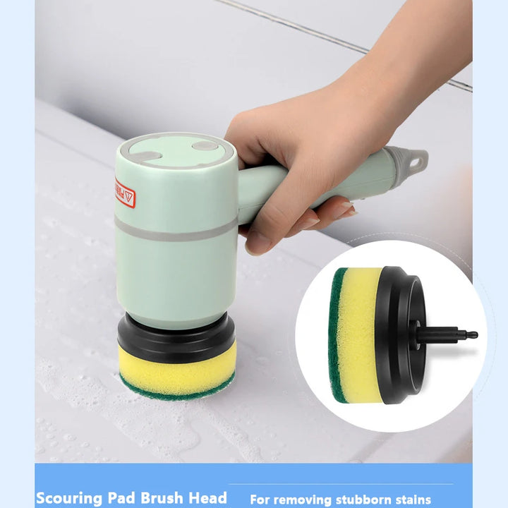 3 in 1 Electric Cleaning Brush Kitchen Dishwashing Home USB Rechargeable Electric Rotary Scrubber Household Appliances Cleaning